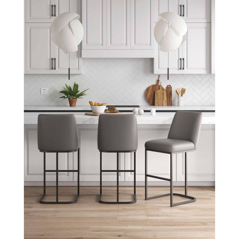 Manhattan Comfort Set of 3 Serena Barstools