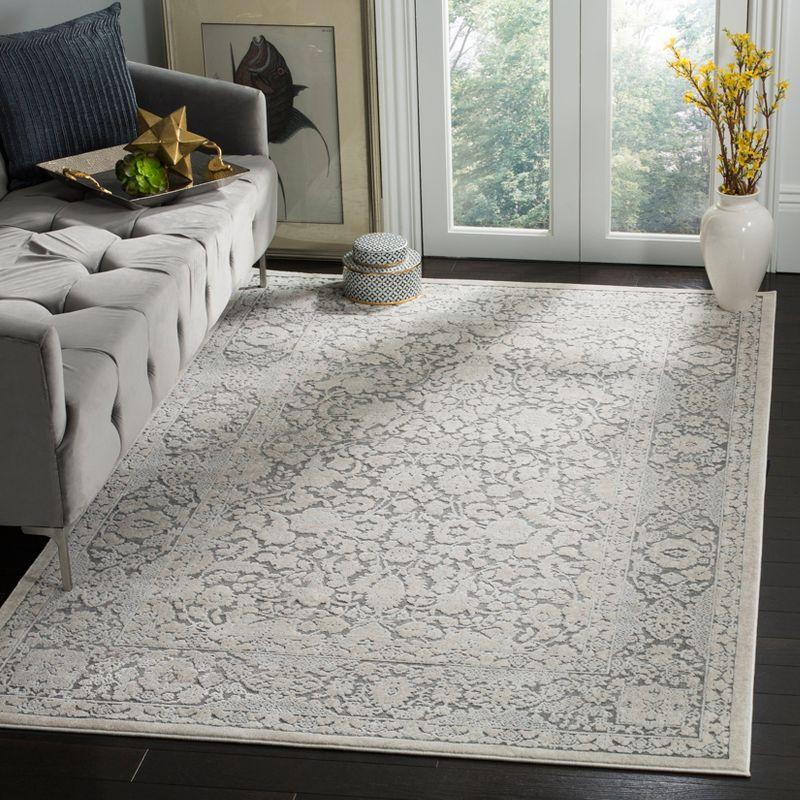 Reflection RFT667 Power Loomed Area Rug - Dark Grey/Cream - 8'9"x11'9" - Safavieh.