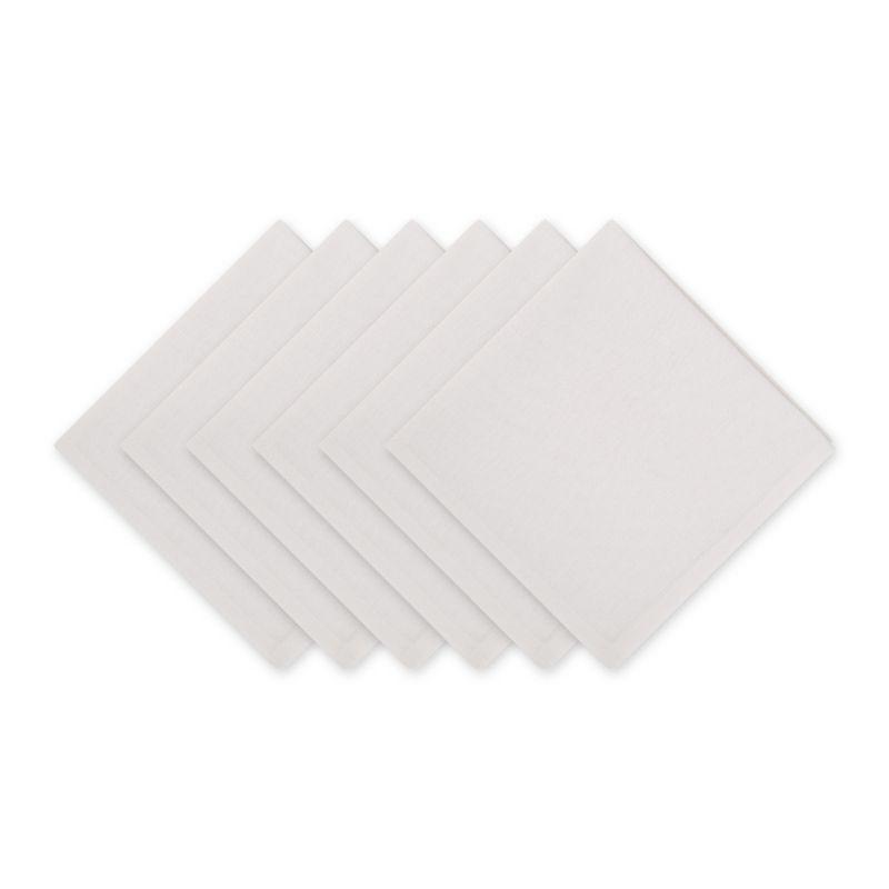 Design Imports White Solid Napkin Set/6