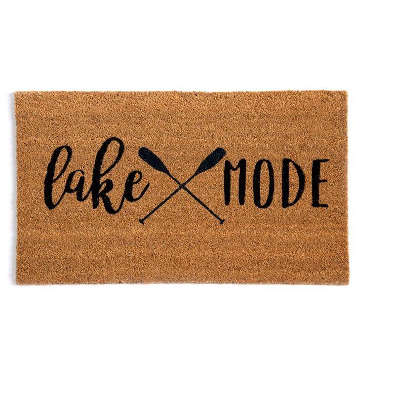 Lake Mode Natural Coir Doormat with Paddles