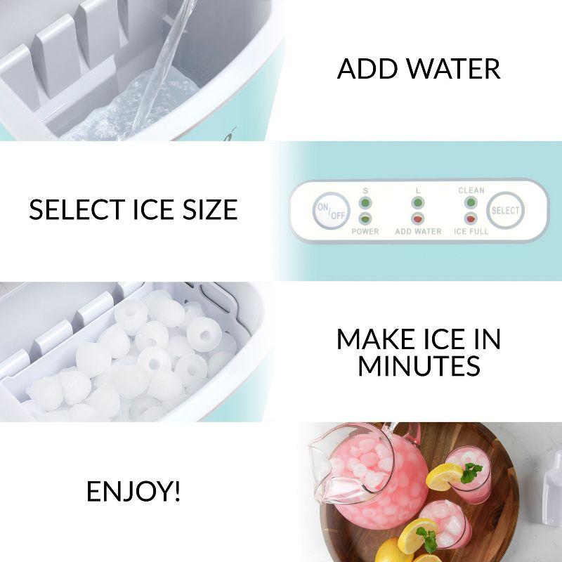 Igloo 26-Pound Automatic Self-Cleaning Portable Countertop Ice Maker Machine With Handle