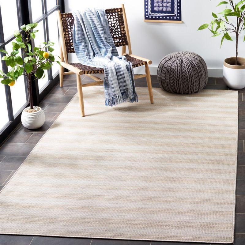 Hampton HTN231 Power Loomed Indoor/Outdoor Area Rug - Natural - 5'1"x7'6" - Safavieh.
