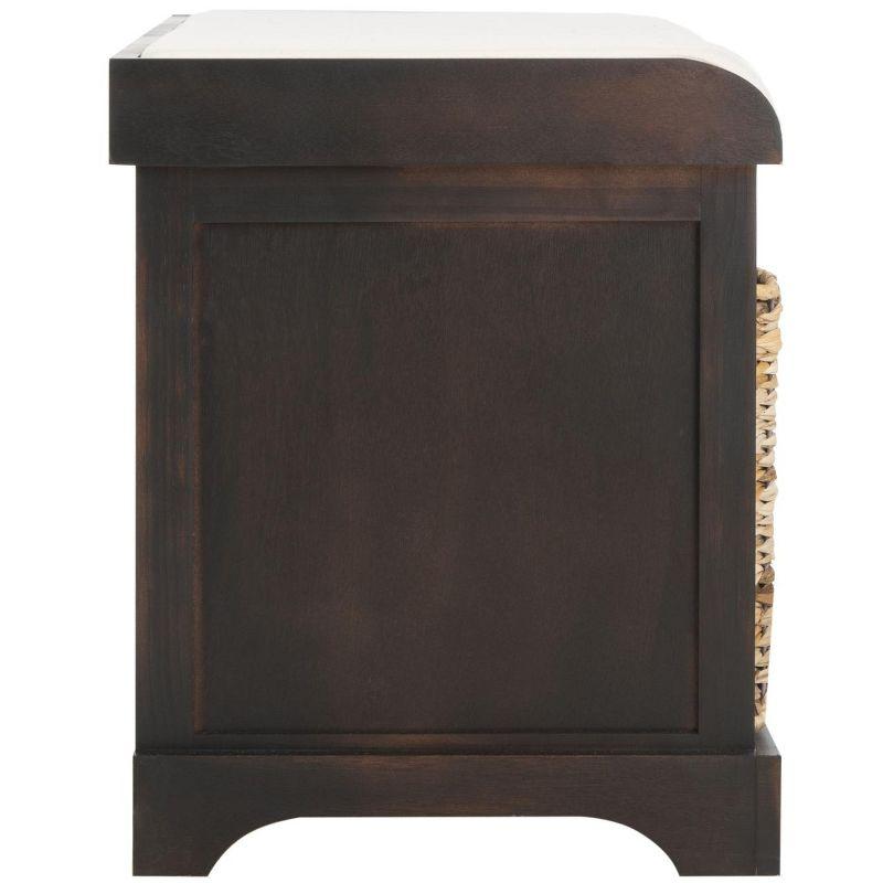 Freddy Wicker Storage Bench - AMH5736 - Brown - Safavieh