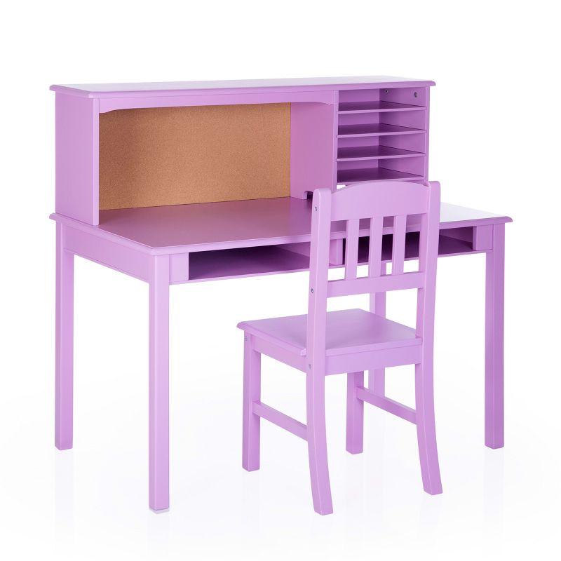 Kids Media Desk Hutch and Chair Set