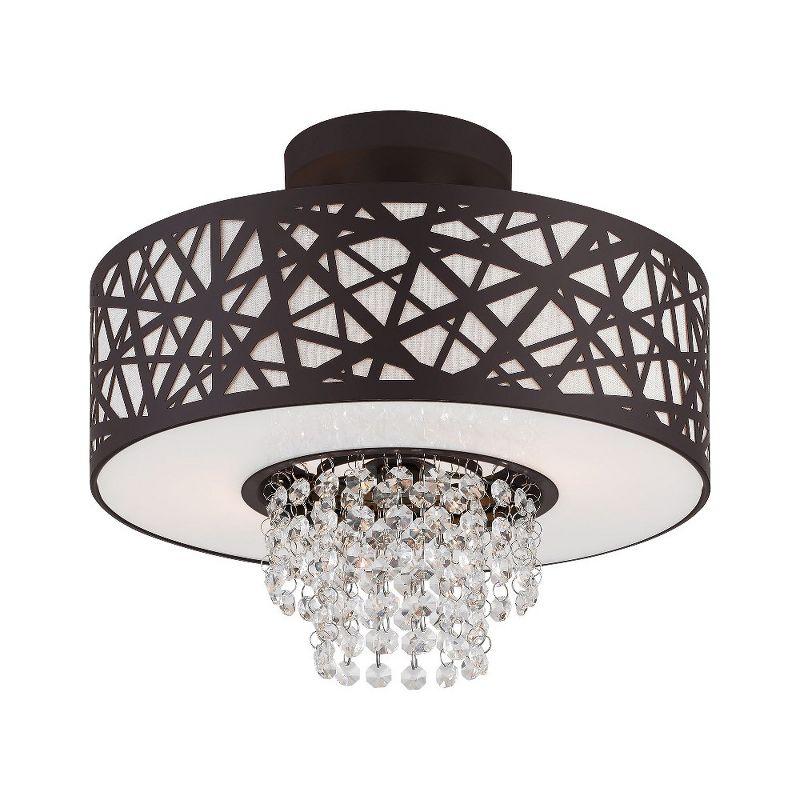 Livex Lighting Allendale 2 - Light Semi-Flush Mount in  Bronze