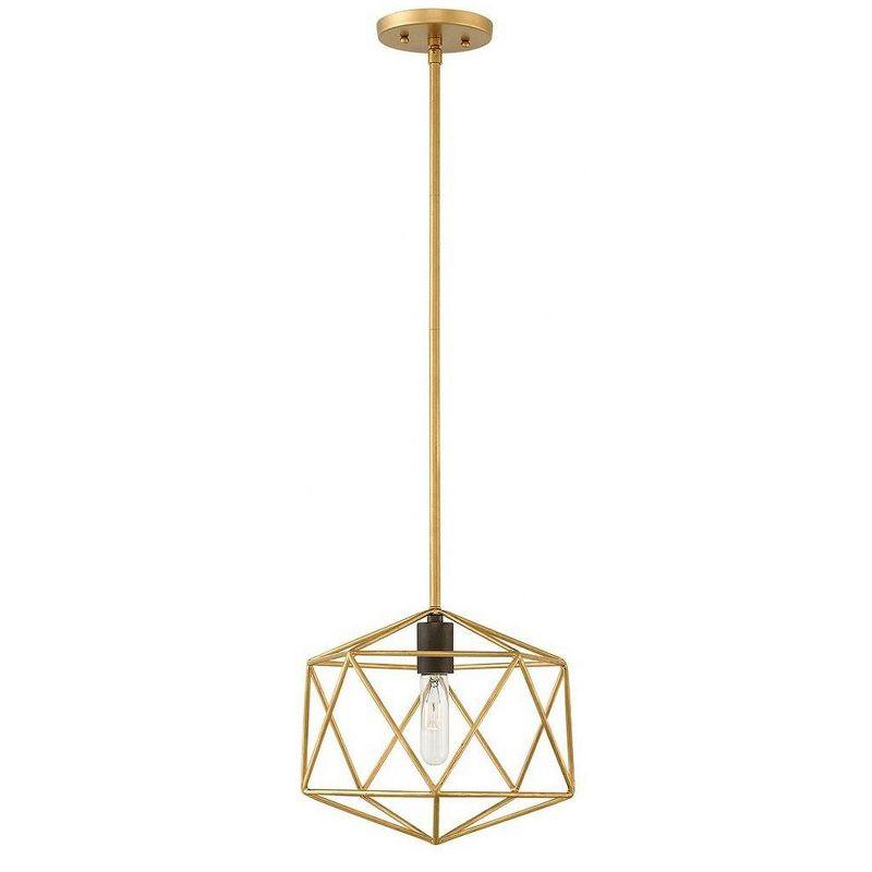 Astrid Deluxe Gold Mini Pendant with Geometric Design