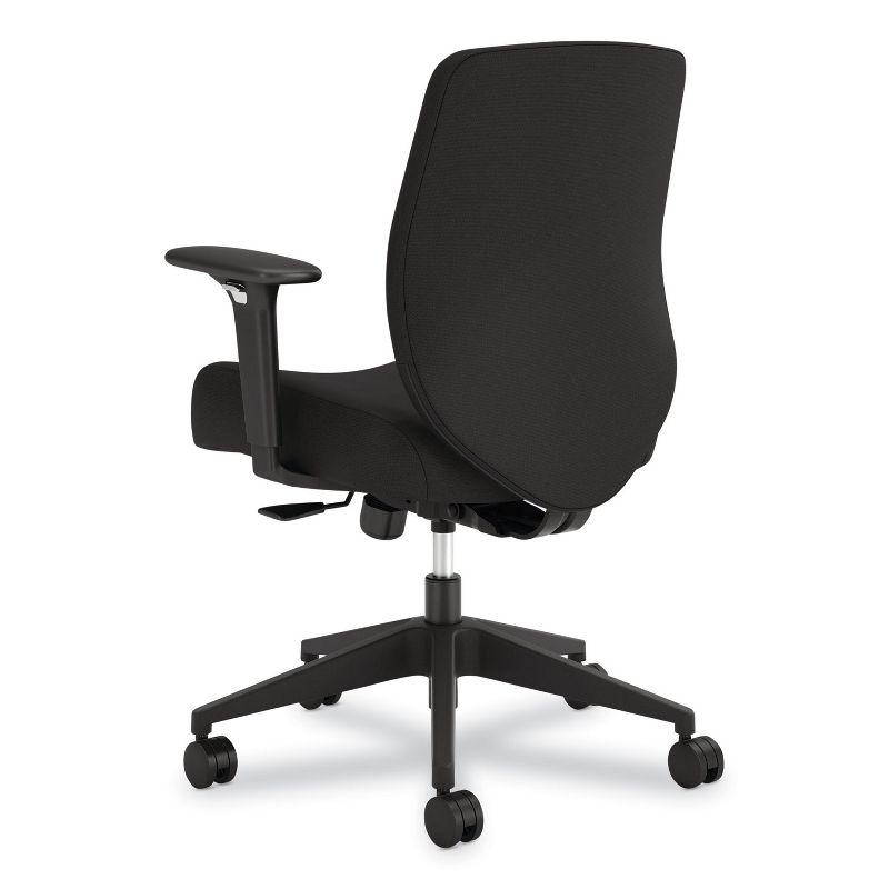 HON Altern Upholstered Low-Back Task Chair, 16.5 to 19.56 Seat Height, Black Seat, Black Back, Black Base