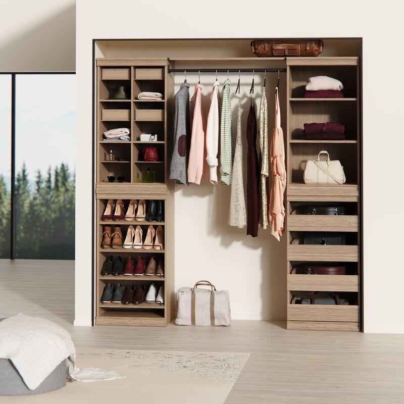 Modular Storage 36.02" W Shelf & Closet Rod