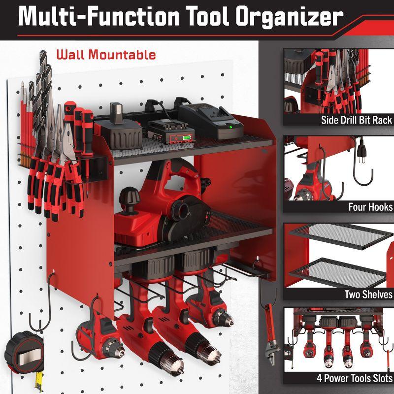 Stalwart Power Tool Organizer Wall Mount With Charging Station | Wayfair