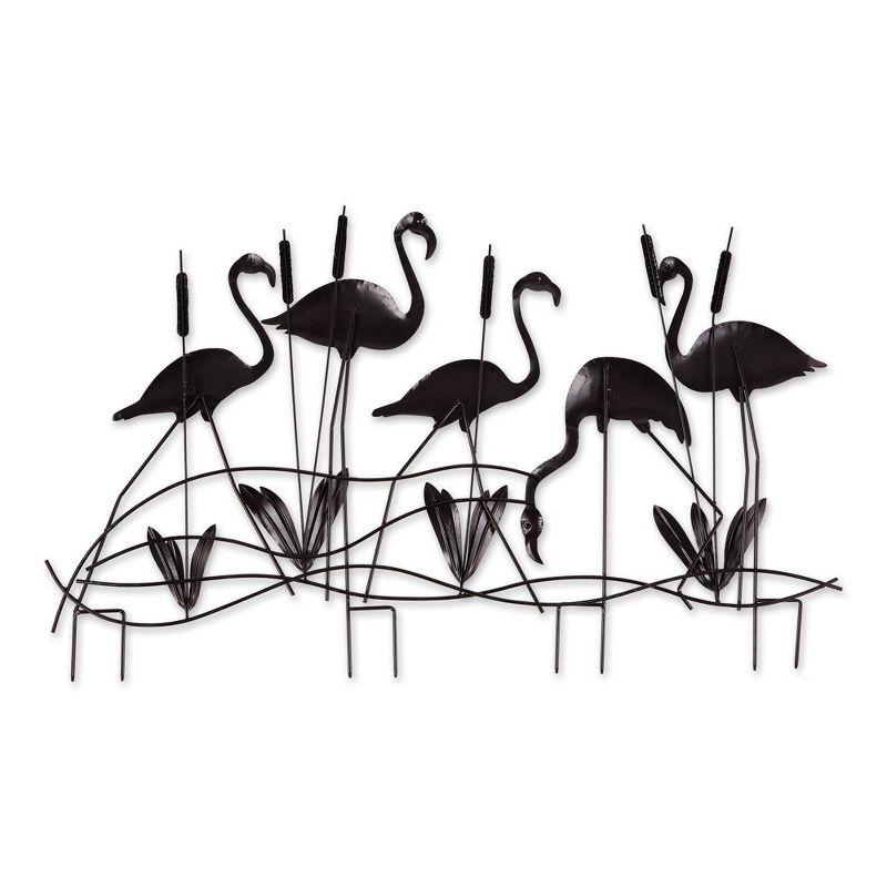 28.5" Iron Flamingo Garden Stake Pink - Zingz & Thingz: Outdoor Metal Decor, No Assembly Required