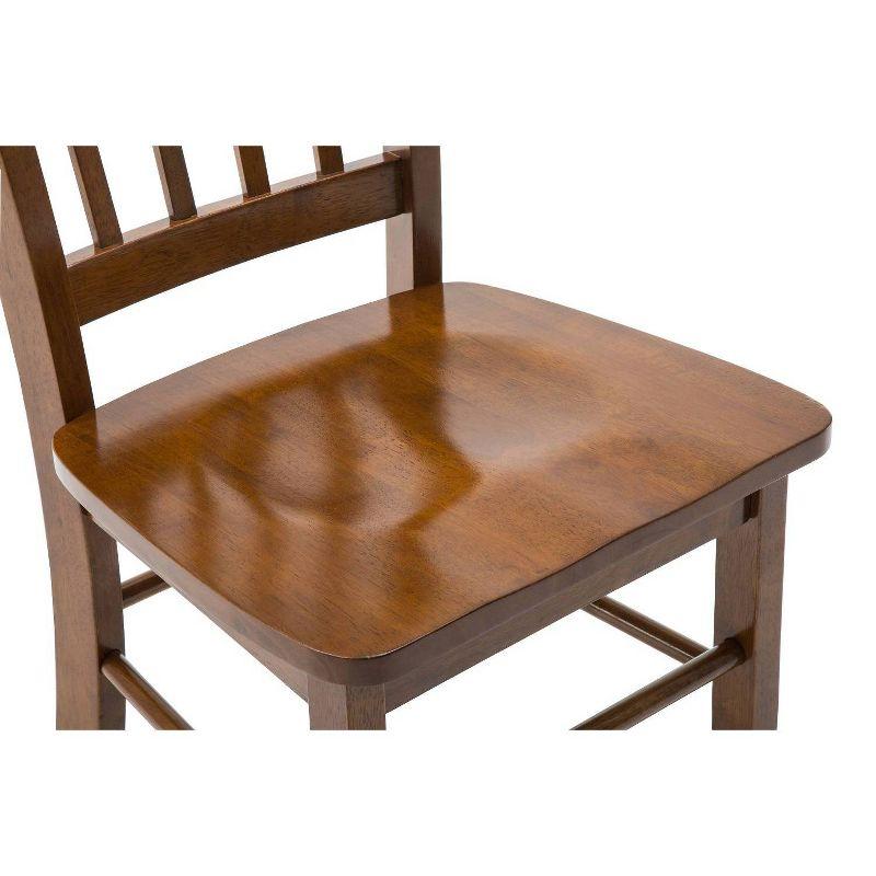 Walnut 36" Shaker Wood Dining Chairs - Set of 2