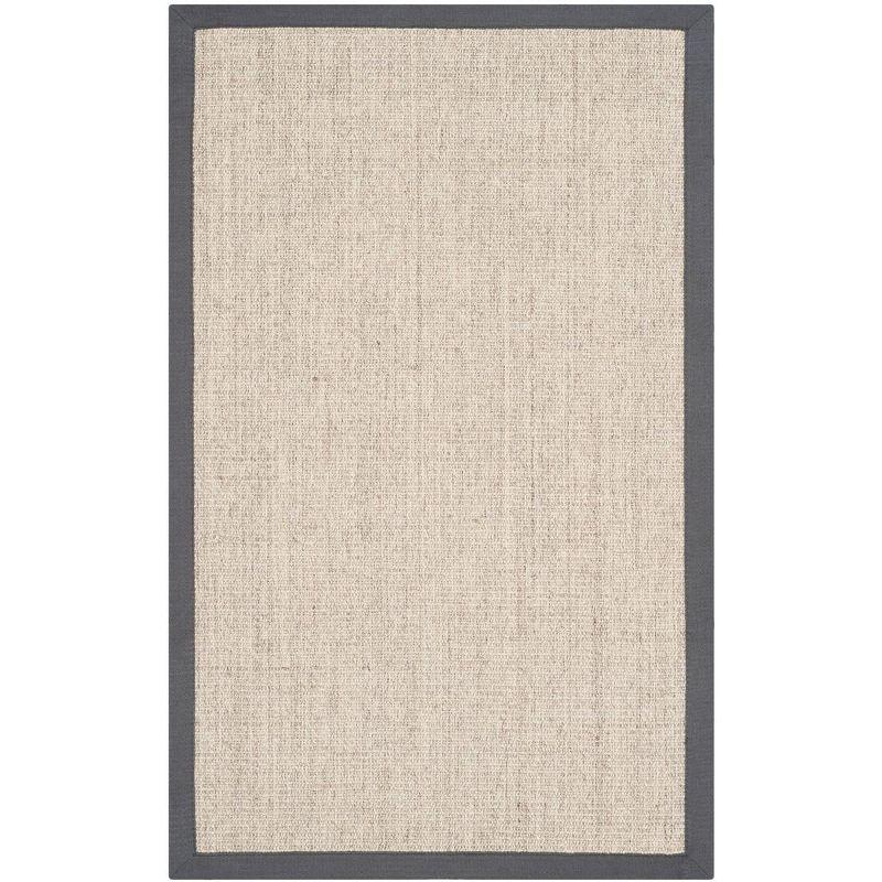 Handmade Gray Cotton Non-Slip Area Rug, 24" x 36"