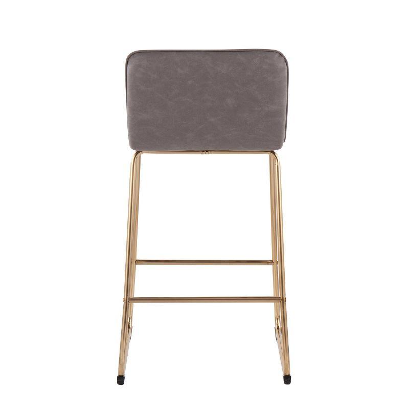 Blanco Upholstered 26'' Counter Stool with Metal Frame