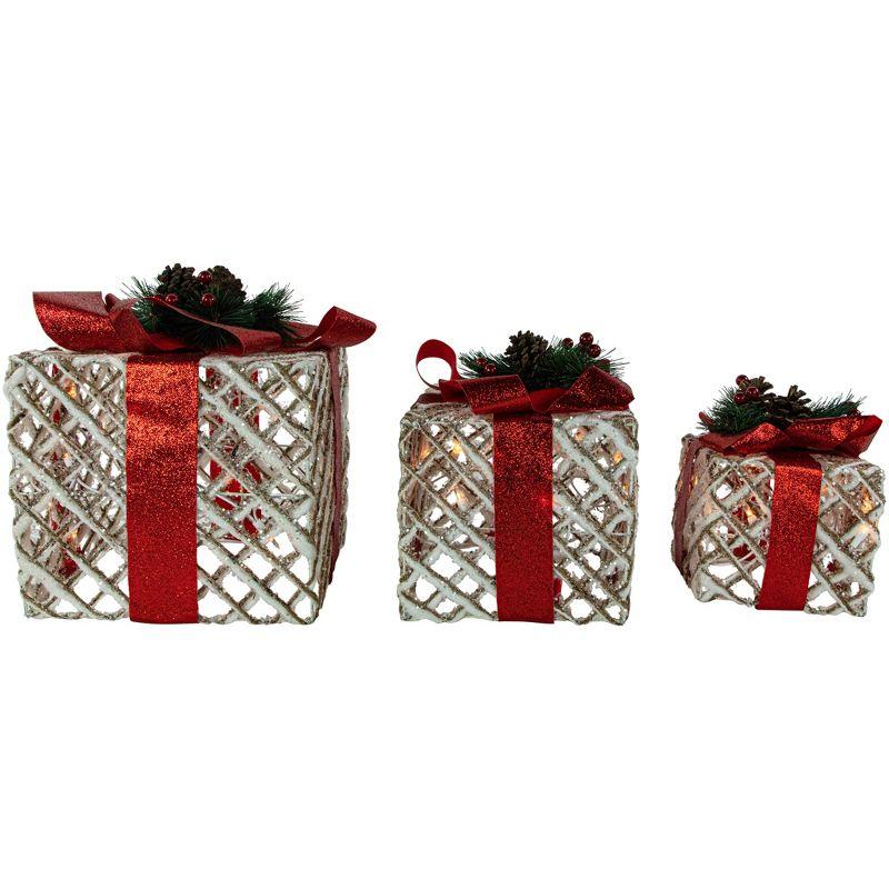 Northlight Seasonal 3 Piece Christmas Gift Box