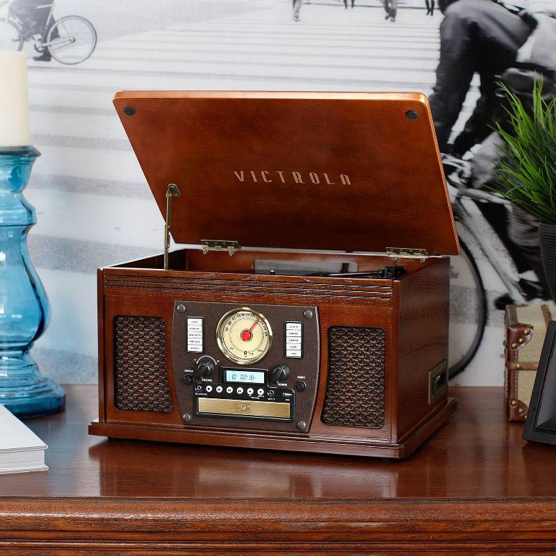 Victrola Navigator Bluetooth Record Player - Espresso: Belt Drive, Remote Control Included