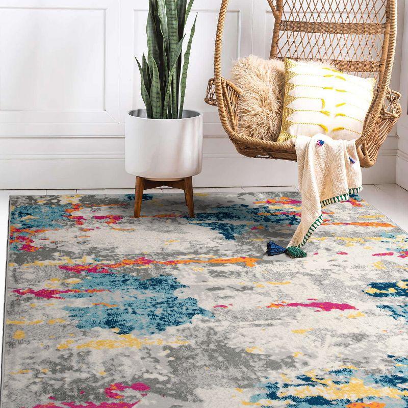 World Rug Gallery Distressed Abstract Pattern Area Rug