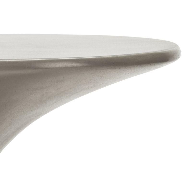 Kavita Concrete Accent Stool - Indoor/Outdoor - VNN1035 - Gray - Safavieh