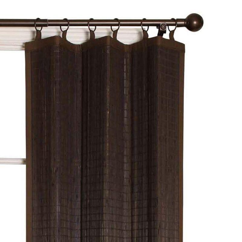 Versailles Patented Ring Top Bamboo Panel Series Panel - 40x63", Espresso