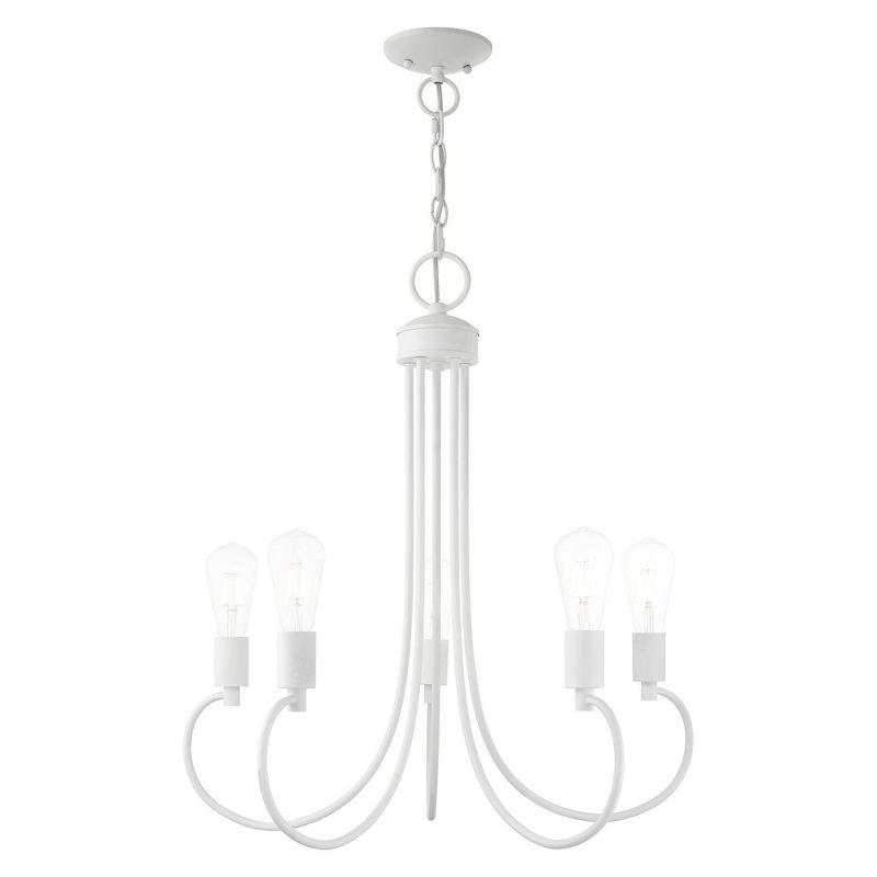 Livex Lighting Bari 5 - Light Chandelier in  White