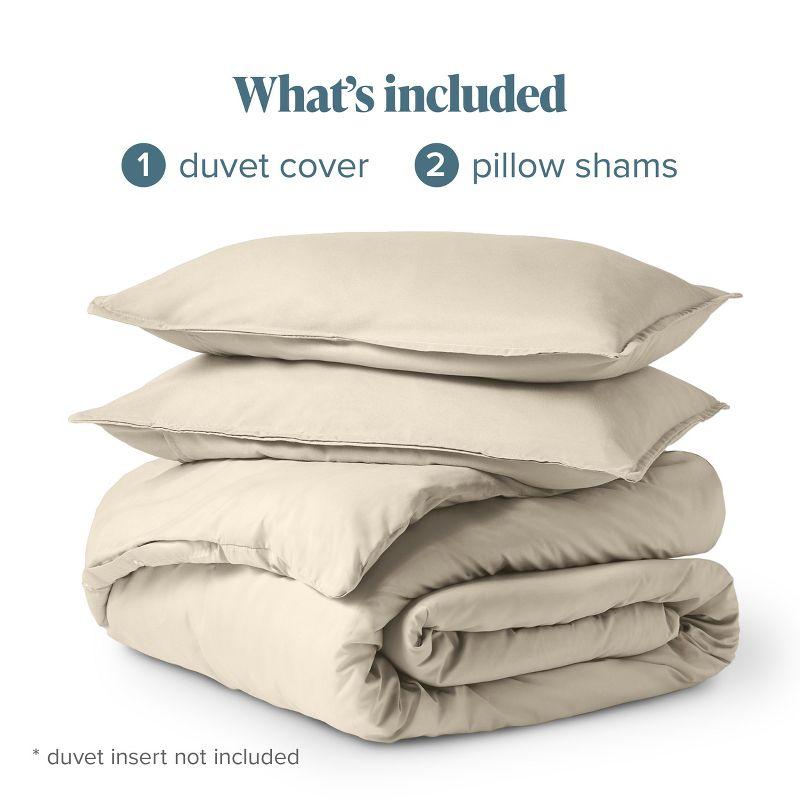 Bare Home Washed Microfiber Duvet Cover Set