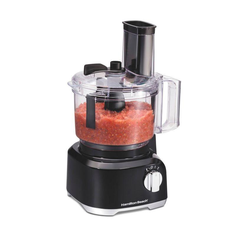 Hamilton Beach Bowl Scraper Food Processor Black - 70743: 450W, 2 Speeds, Dishwasher-Safe, 64oz Capacity, Chops, Full-Size