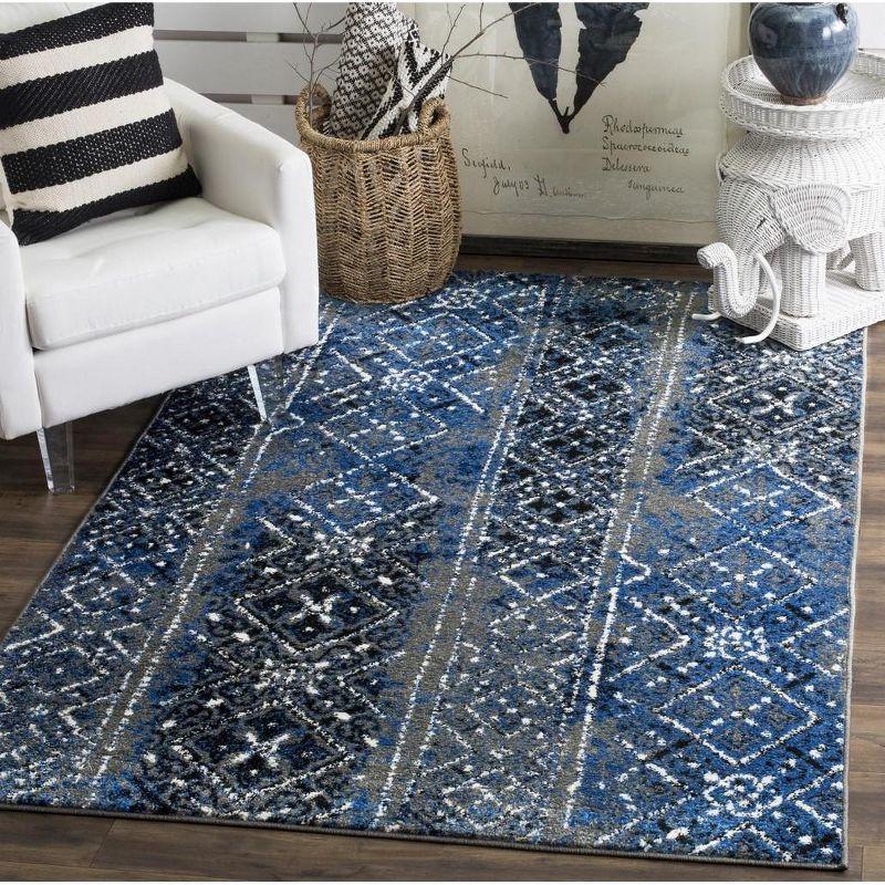 Adirondack ADR111 Machine Made Indoor Area Rug - Silver/Multi - 4'x6' - Safavieh