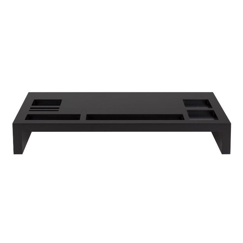 Kate and Laurel Briggs Rectangle MDF Computer Stand, 26x12x4, Black