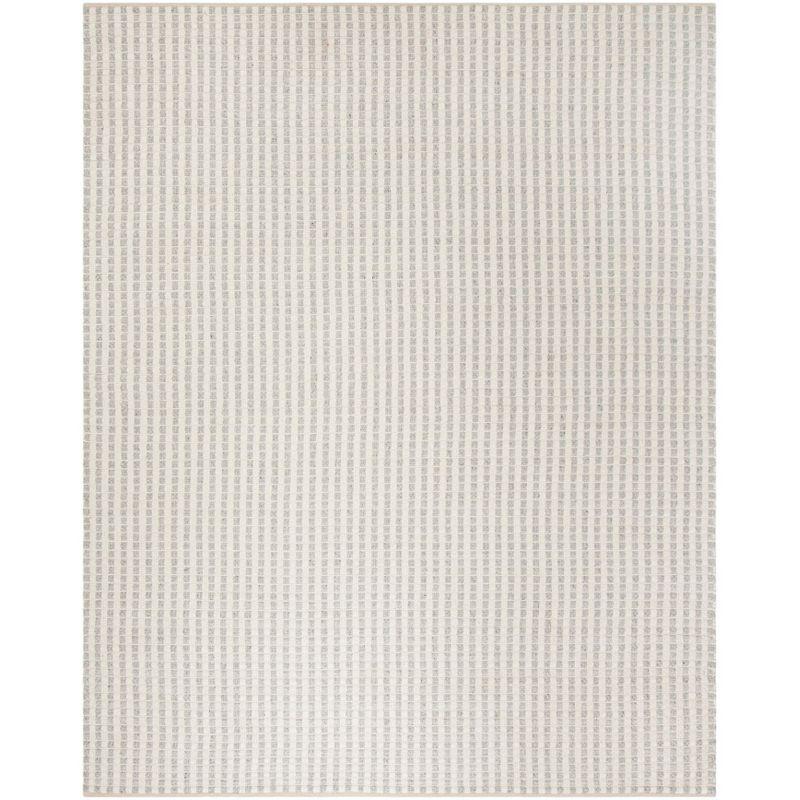 Handmade Gray Elegance 8' x 10' Hand-Tufted Viscose Area Rug