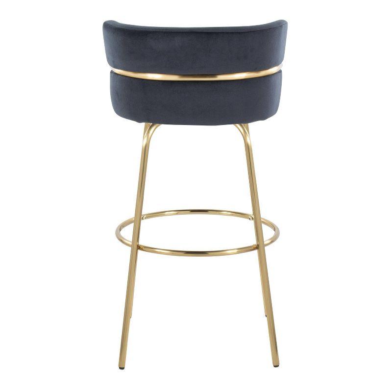 Set of 2 Cinch-Claire Barstools Gold/Black - LumiSource