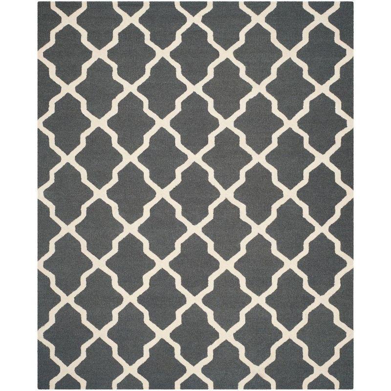 Hand-Tufted Woolen Charm Rectangular Rug 9' x 12' - Gray