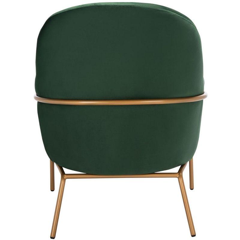 Eleazer Velvet Accent Chair  - Safavieh