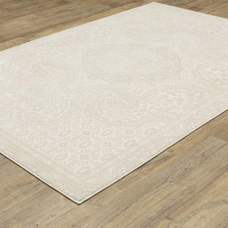 Oriental Weavers Raylan RAY09 Ivory/Beige Indoor Area Rug - 3'3" x 5'