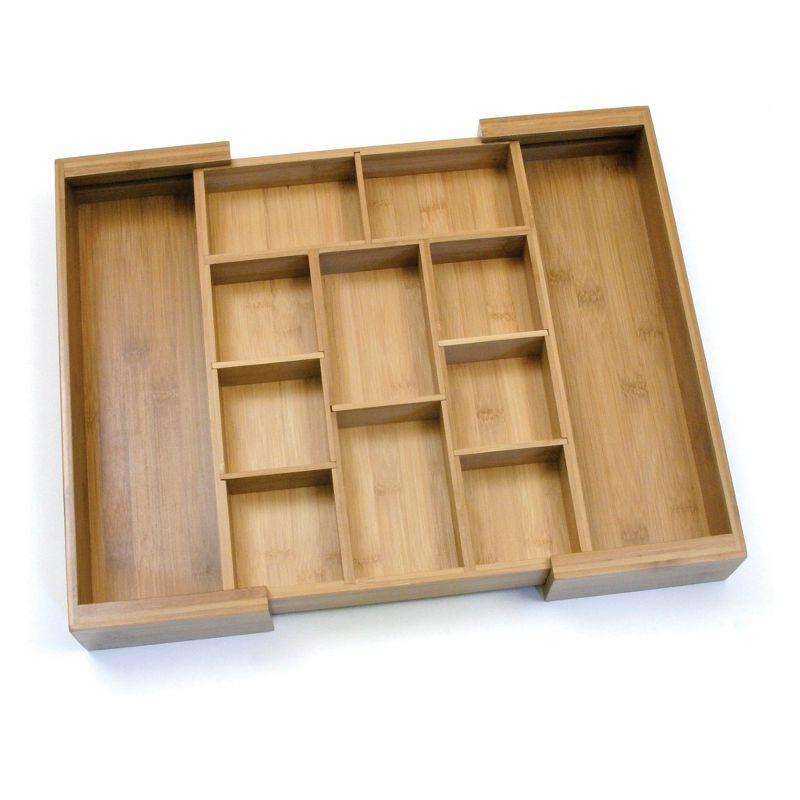 Bamboo Expandable Organizer With Removable Dividers