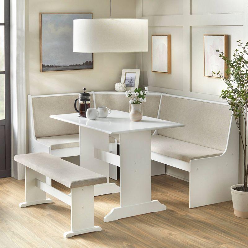 TMS Hollenberg 5 - Piece Solid Wood Trestle Dining Set