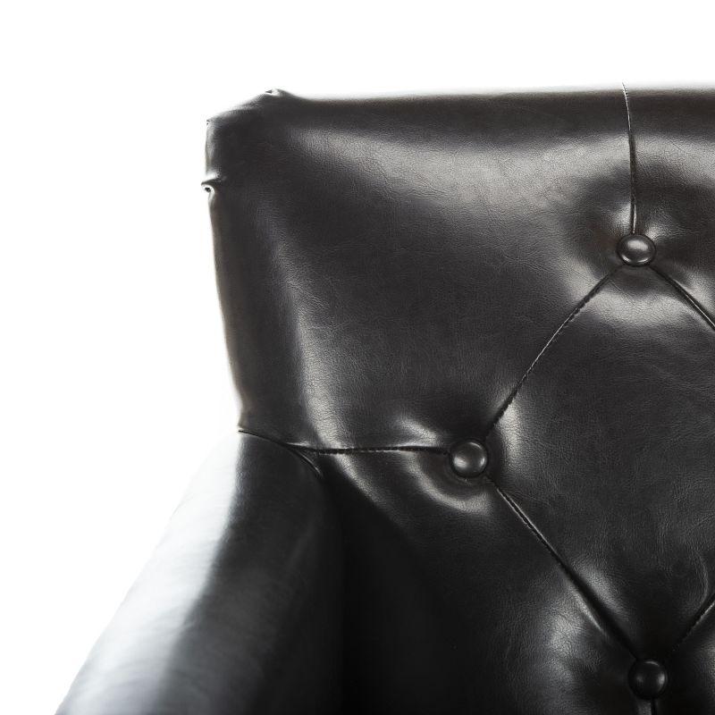 Colin Chair - HUD8212 - Brown/Leather - Safavieh