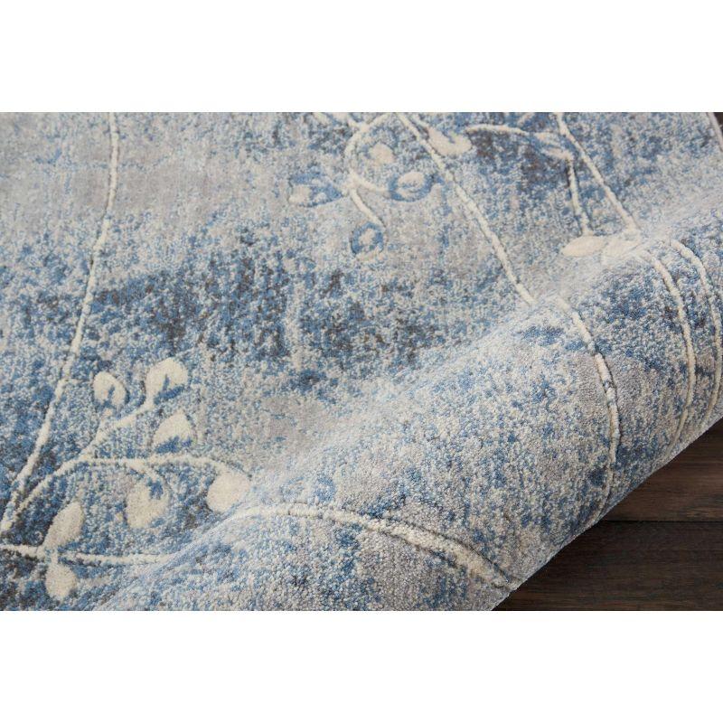Nourison Somerset 2'6" x 4' Silver Blue Indoor Rug