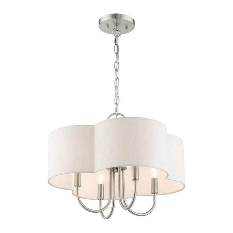 Livex Lighting Solstice 4 - Light Chandelier in  Brushed Nickel