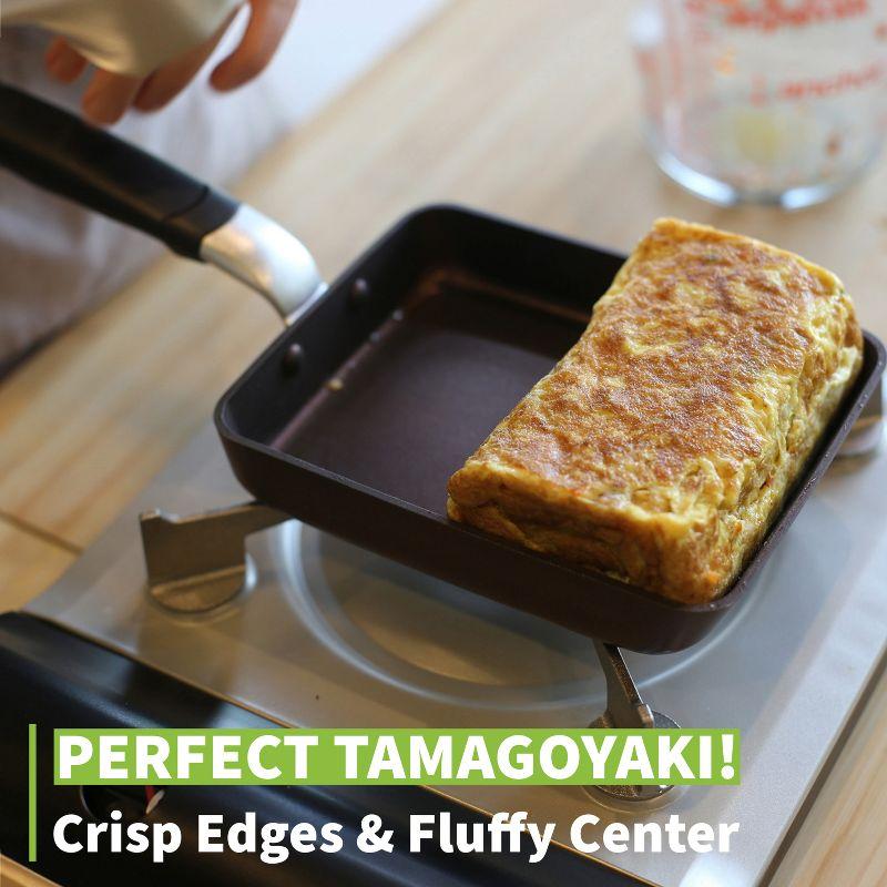 TECHEF Tamagoyaki Japanese Omelette Pan/Egg Pan - Medium/Purple