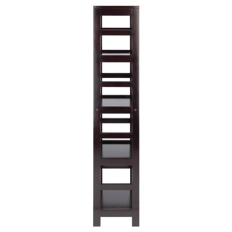 55" 4 Section Narrow Bookshelf Espresso - Winsome