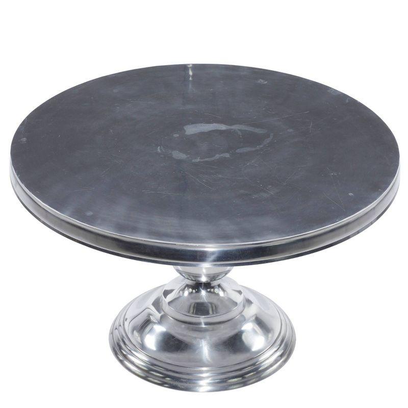 Traditional Aluminum Coffee Table Silver - Olivia & May