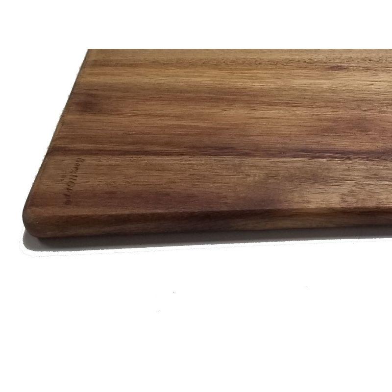 Acacia Wood Rectangular Cutting Board with Handle