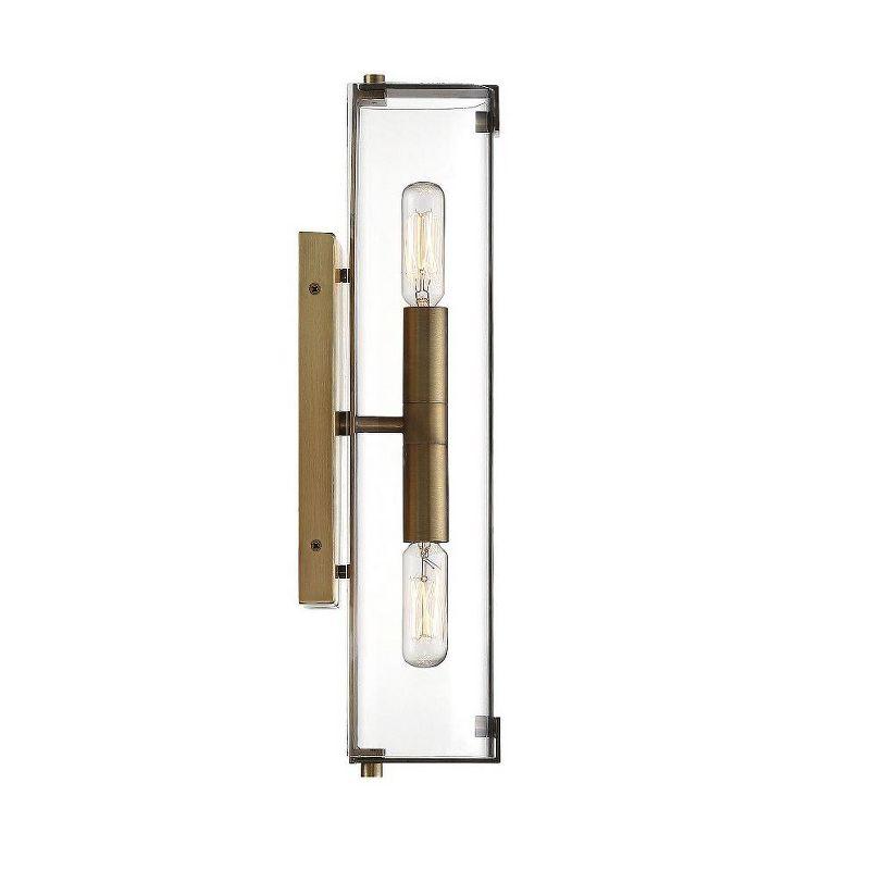 Savoy House Winfield 2 - Light Wall Light in  Warm Brass