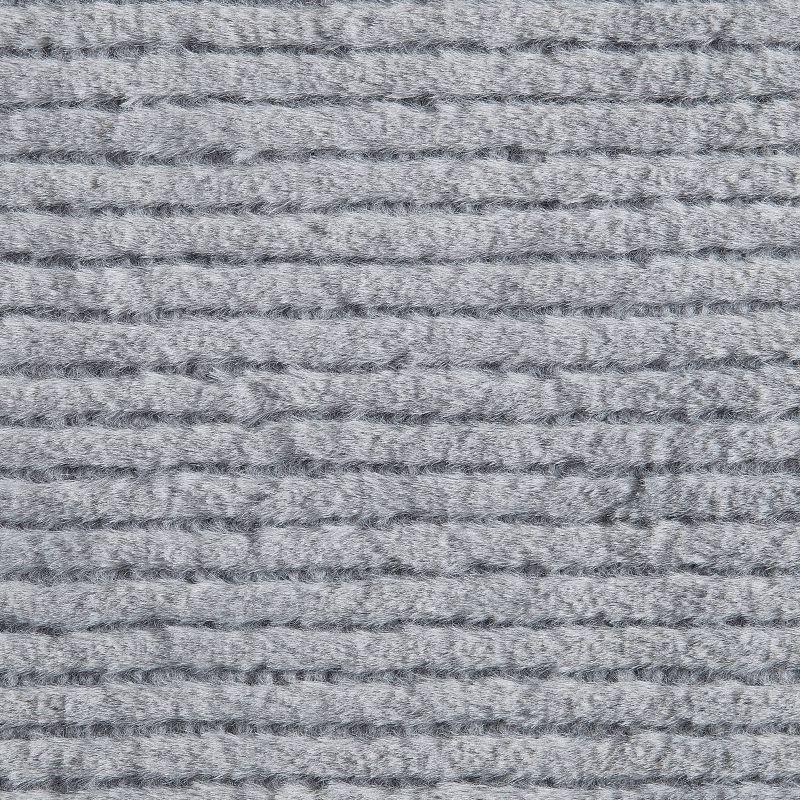 Eddie Bauer Eddie Bauer Ribbed Textured Stripe Solid Plush Throw Blanket