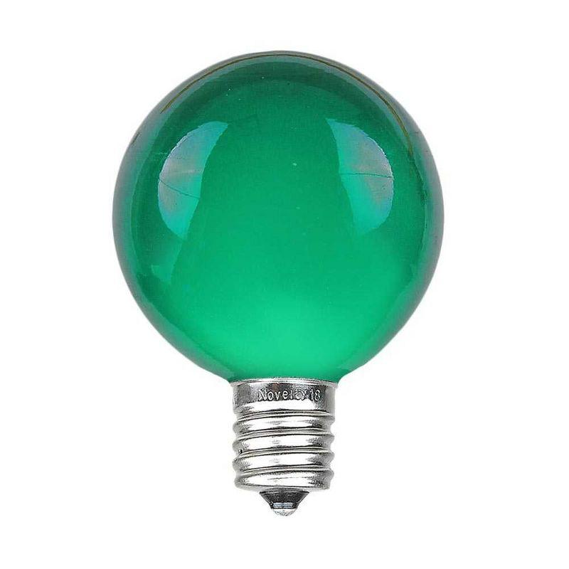 Novelty Lights 100 Feet Green G40 Globe Outdoor Patio String Lights, Brown Wire