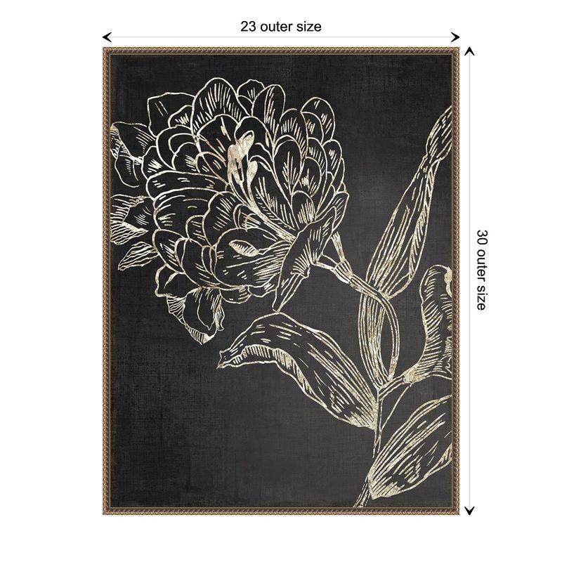 Amanti Art Golden Flower Folklore II by Asia Jensen Canvas Wall Art Print Framed 23 x 30-in.