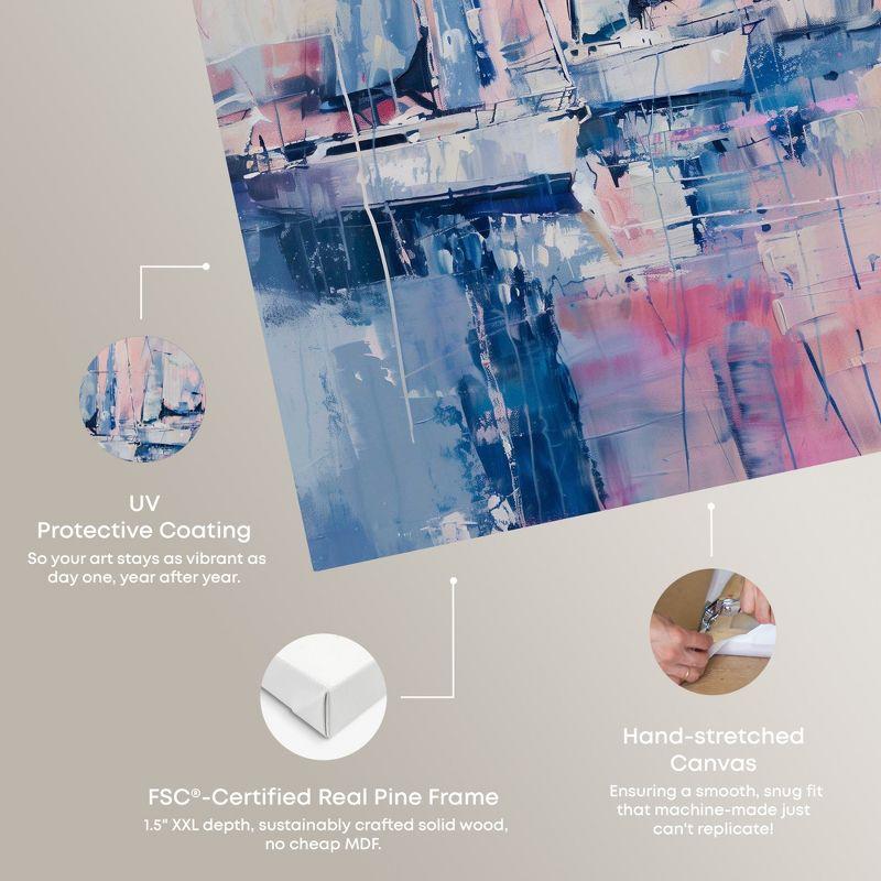 Art Remedy Art Remedy Pastel Sea Breeze Framed Sailing 1 Piece Canvas Wall Art 57710