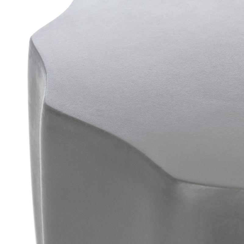 Jaslyn Accent Stool - Indoor/Outdoor - VNN1010 - Gray - Safavieh