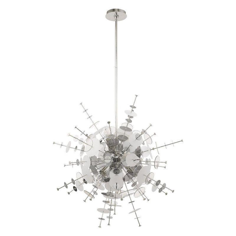 Livex Lighting Circulo 6 - Light Chandelier in  Polished Chrome