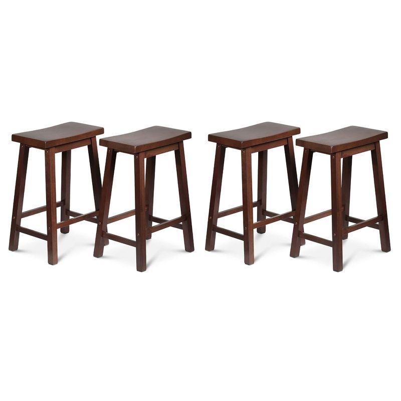 Solid Wood 24'' Counter Stool (Set of 4)