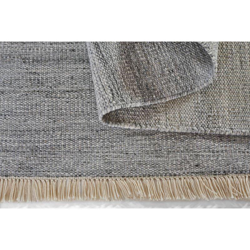 Momeni 8'x10' Cove Solid Performance Handwoven Indoor/Outdoor Area Rug Silver: Abstract Rectangle, Low Pile, Recycled PET